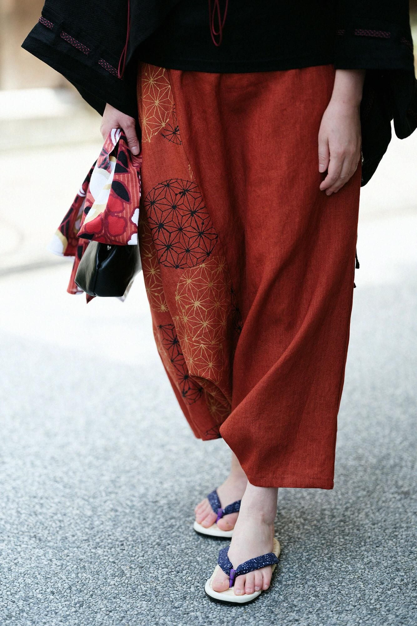 凉鞋asabura棕色竹/纸切(Kirie)