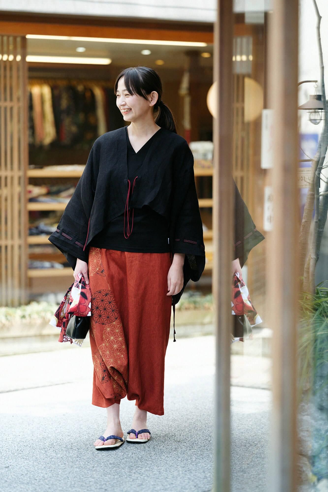 凉鞋asabura棕色竹/纸切(Kirie)