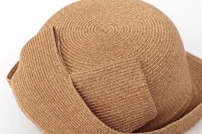 寧寧 蝴蝶結帽/胡桃色