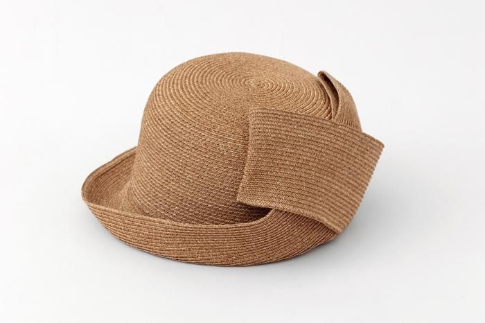 寧寧 蝴蝶結帽/胡桃色