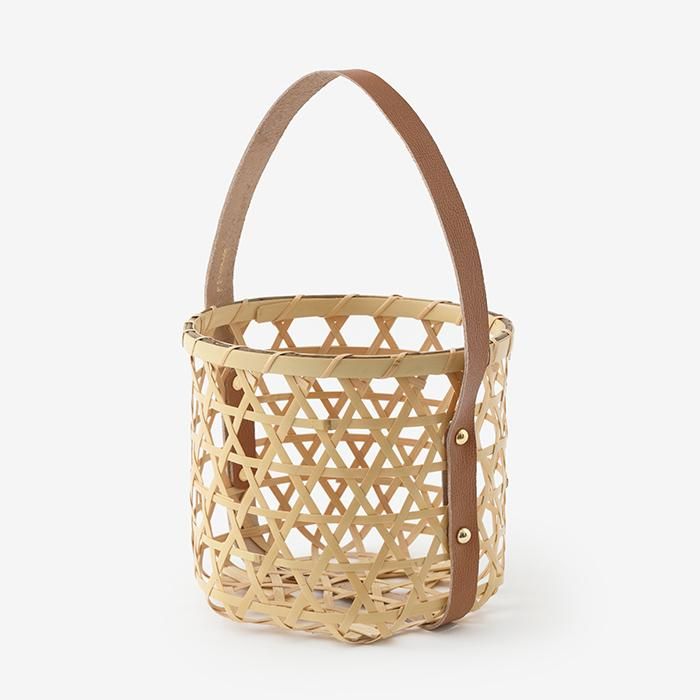 Mutsume Basket Bag / White Bamboo Large