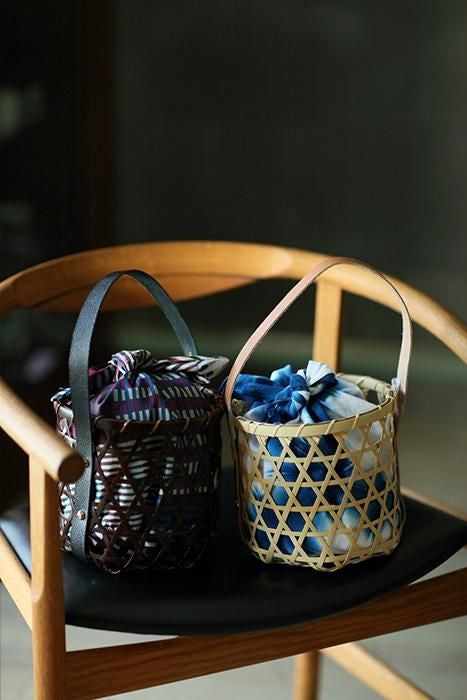 Mutsume Basket Bag / White Bamboo Large