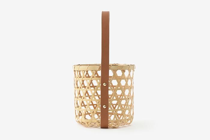 Mutsume Basket Bag / White Bamboo Large