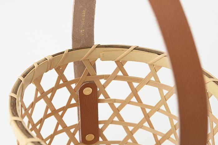 Mutsume Basket Bag / White Bamboo Large