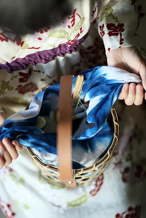 Mutsume Basket Bag / White Bamboo Large