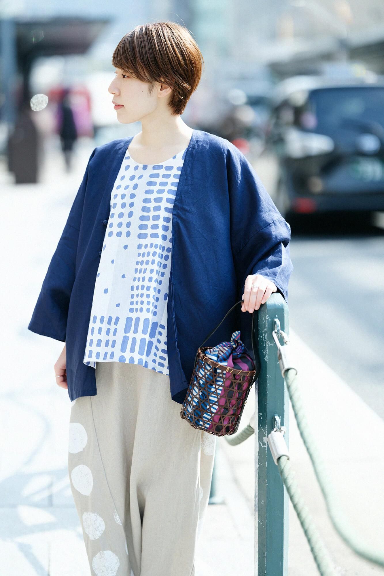 Mutsume Dyed Basket Bag / Small