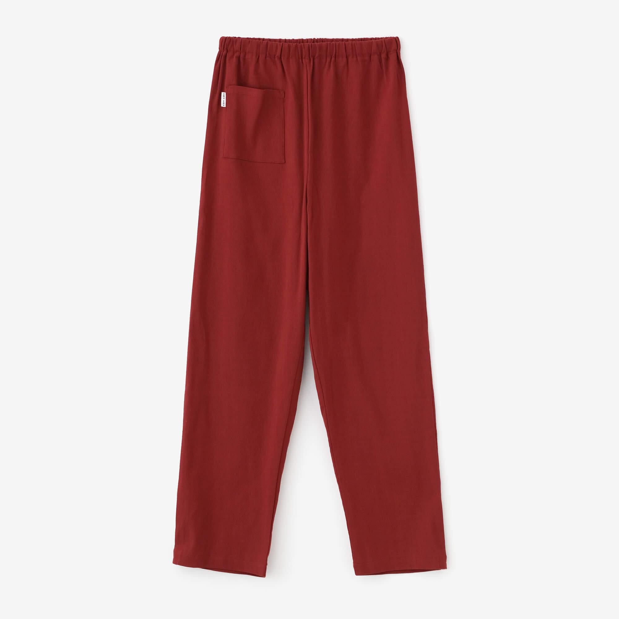 Chizimi Cotton 40/40 Skinny Pants / Dark Red