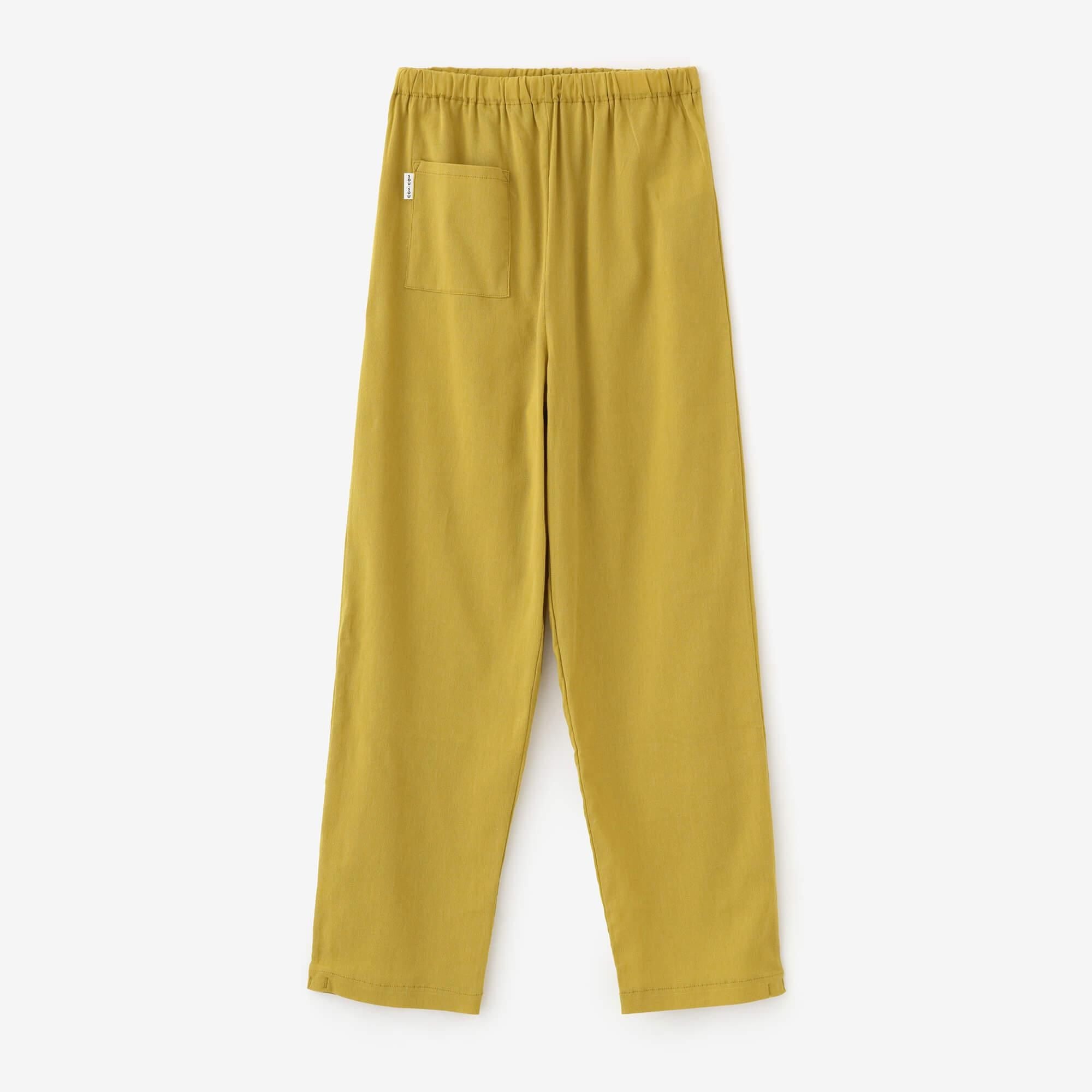 Chizimi Cotton 40/40 Skinny Pants / Mustard Color