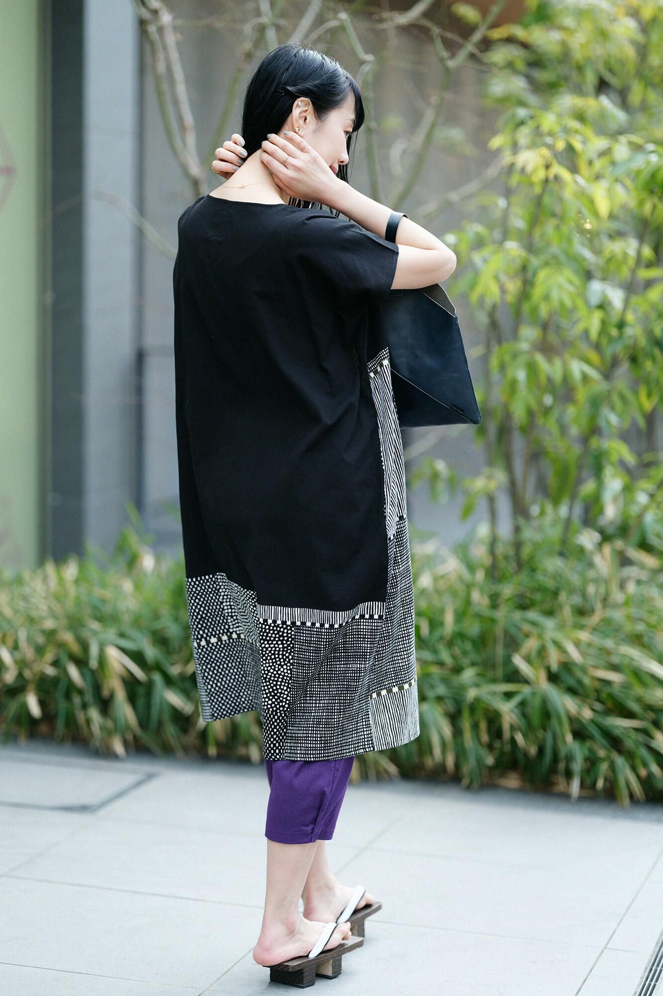 Chizimi Cotton 40/40 Skinny Pants / Bluish Purple