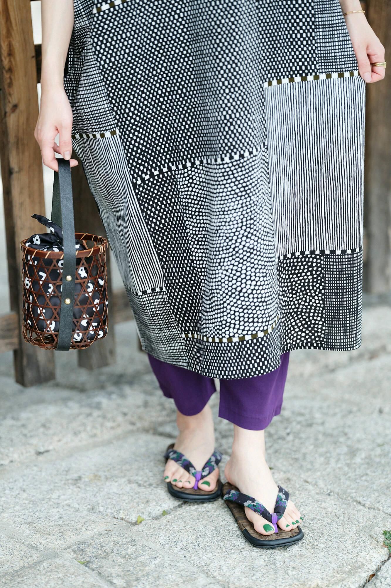 Chizimi Cotton 40/40 Skinny Pants / Bluish Purple