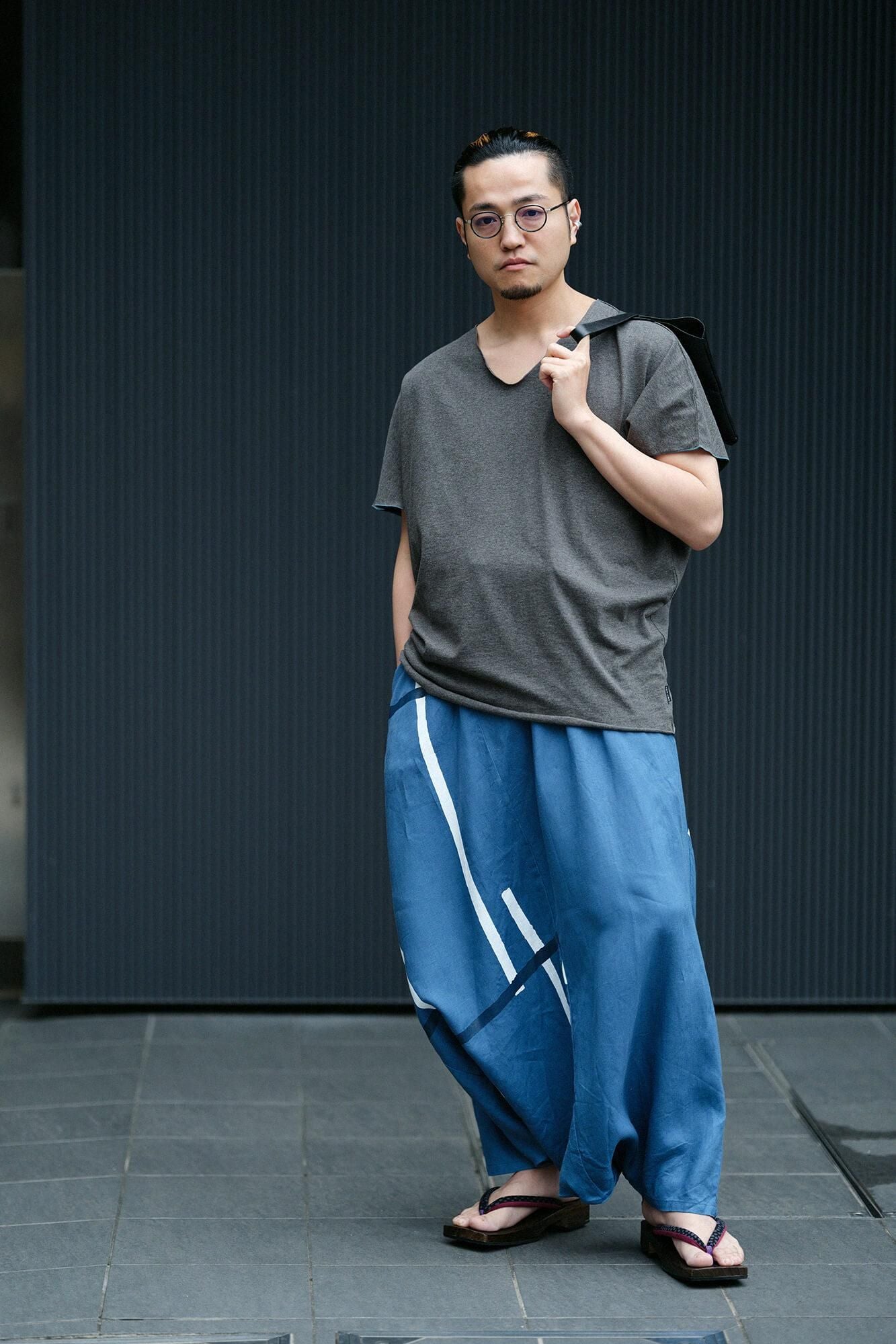 Cap Sleeve Top / Grey Ink 2