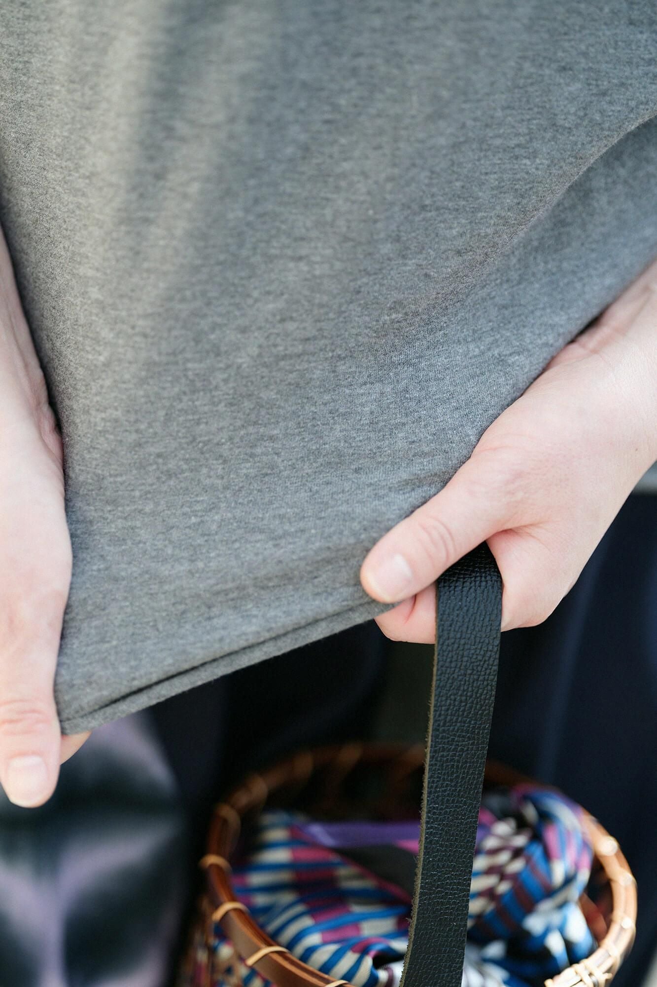 Cap Sleeve Top / Grey Ink 2