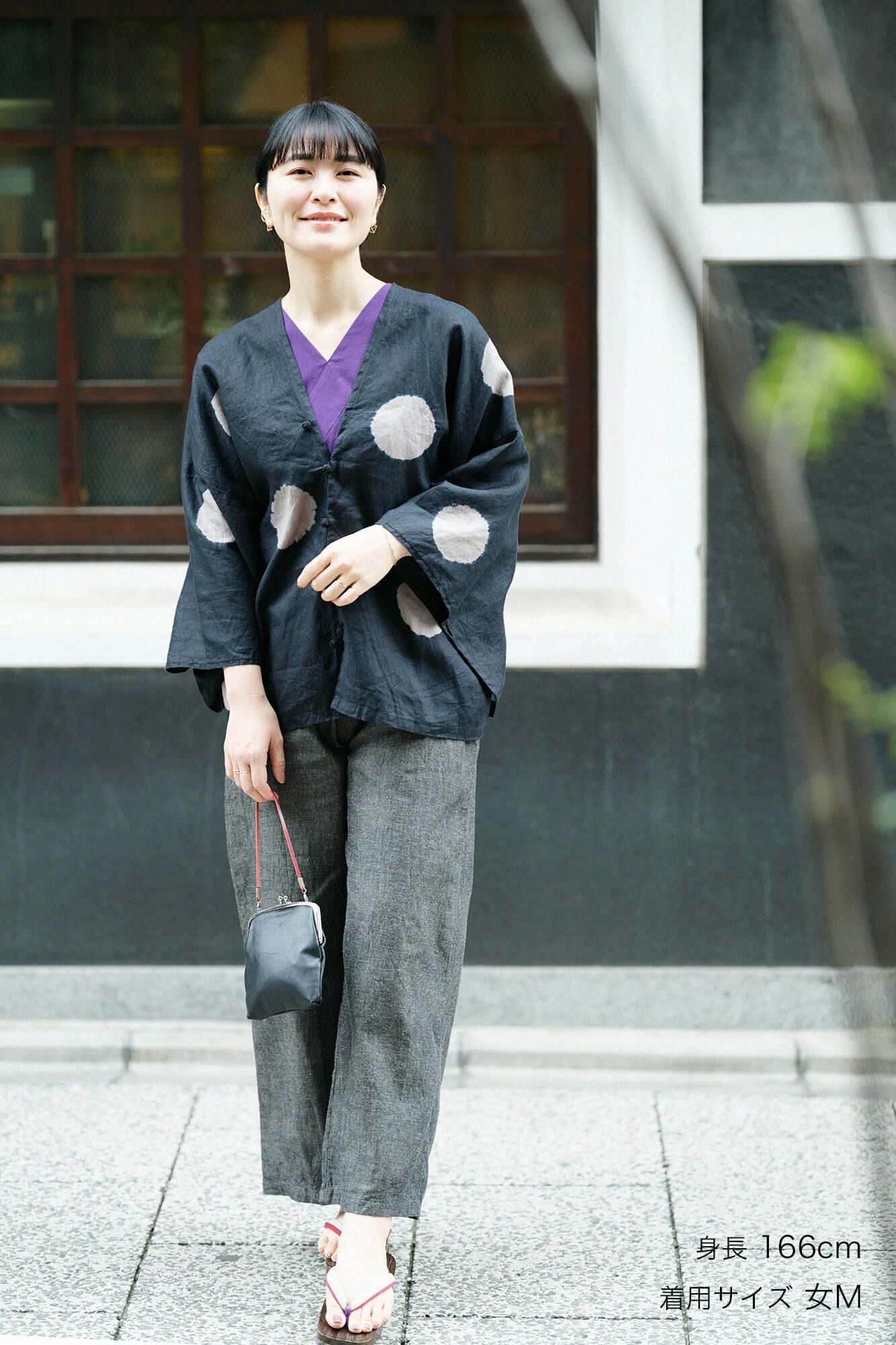 takashima chiku 40/40未拧紧的项圈/紫色海军蓝色