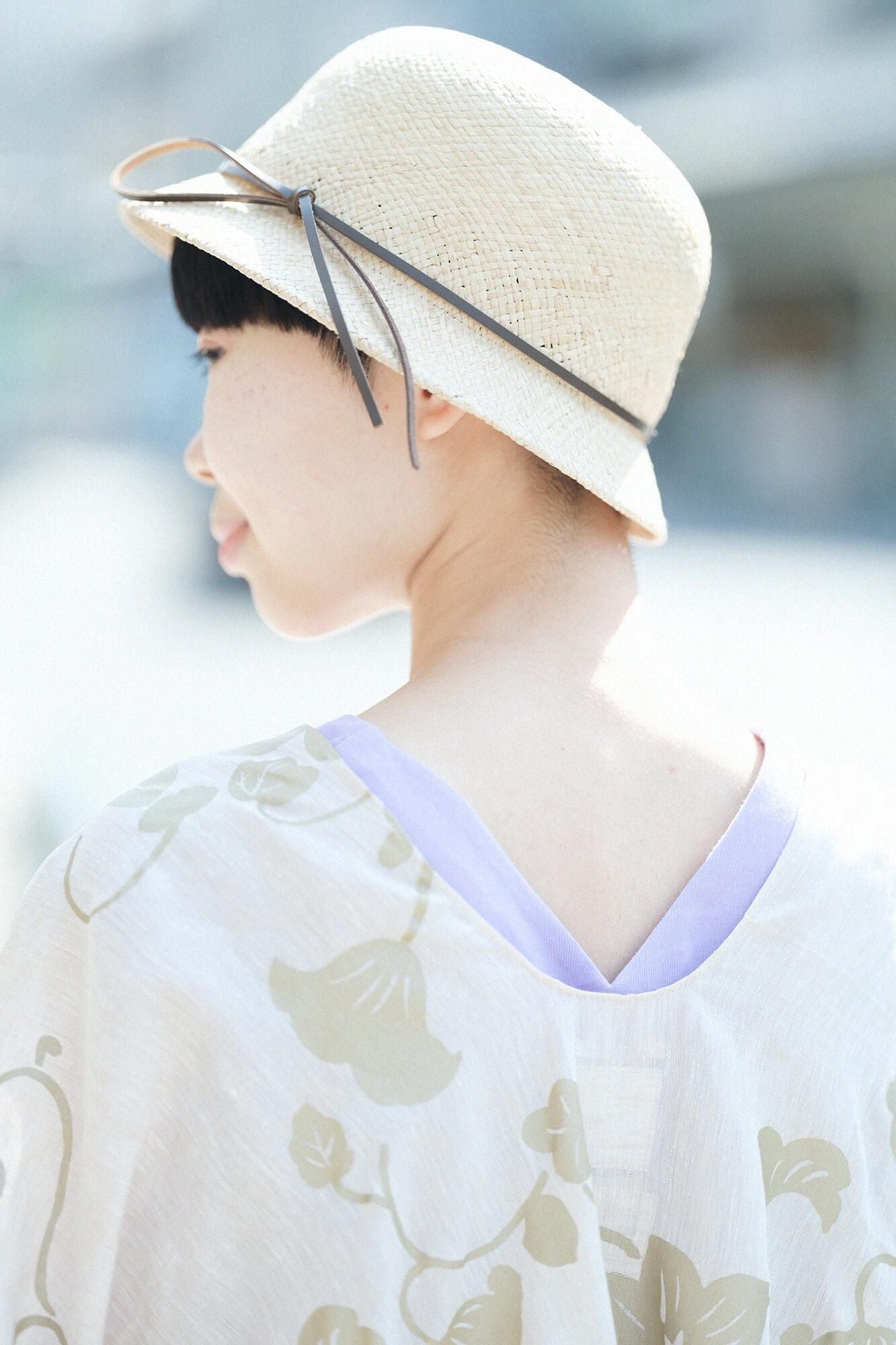 Chizimi Cotton 40/40 V-neck Shirt / Light Light Lilac