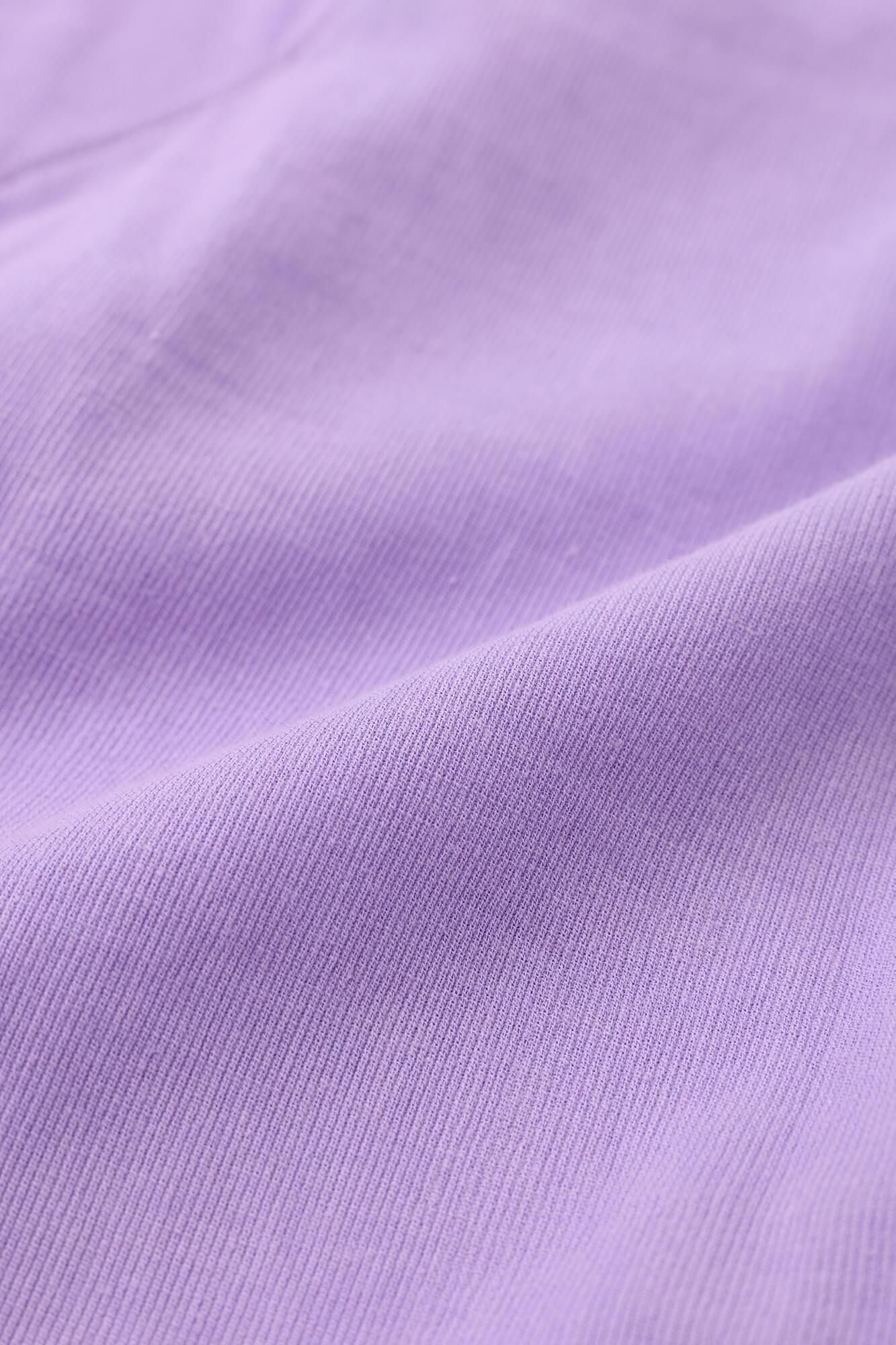 Chizimi Cotton 40/40 V-neck Shirt / Light Light Lilac