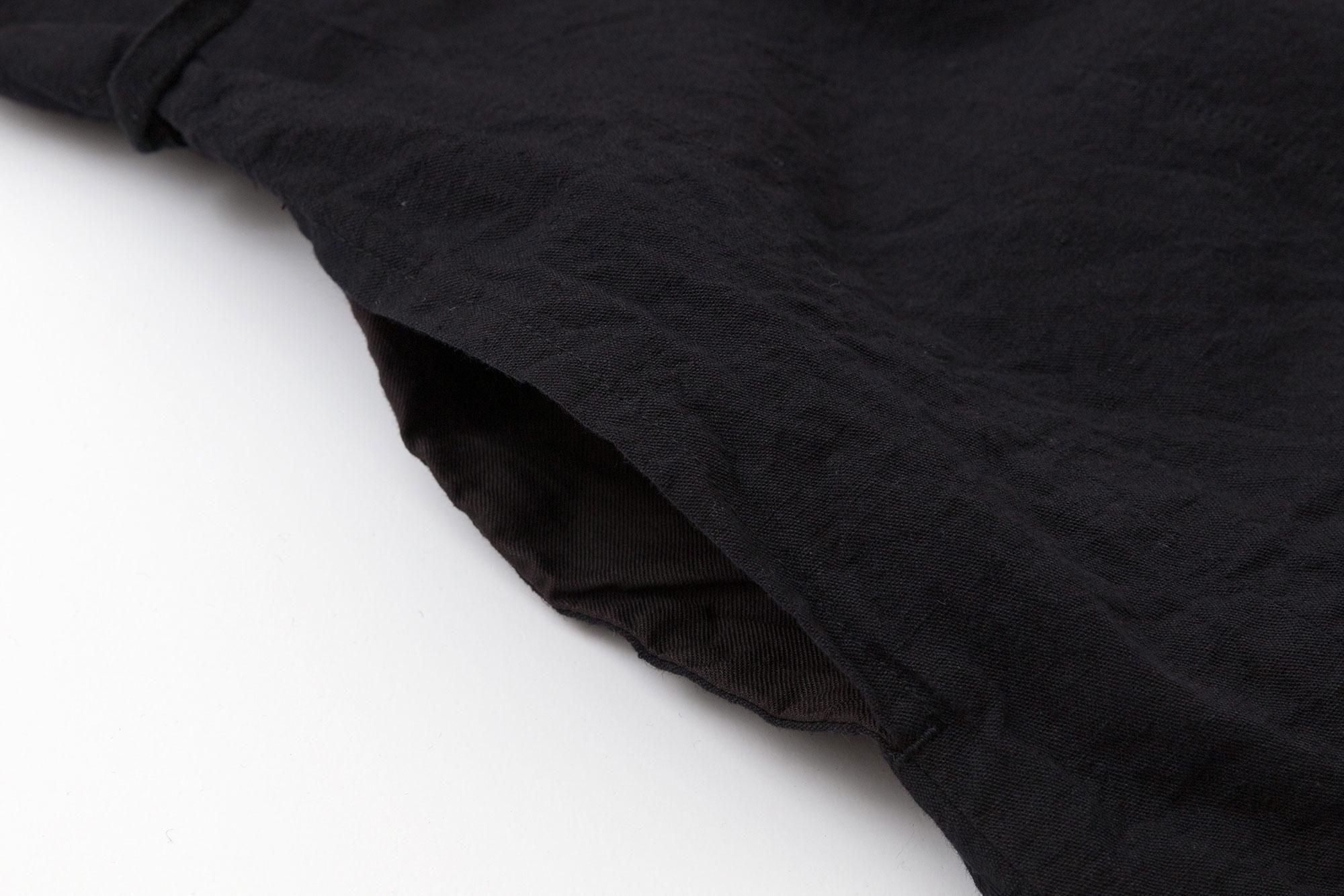 Ise-cotton 20/20 Linen Blend Samue Worker Jacket / Black