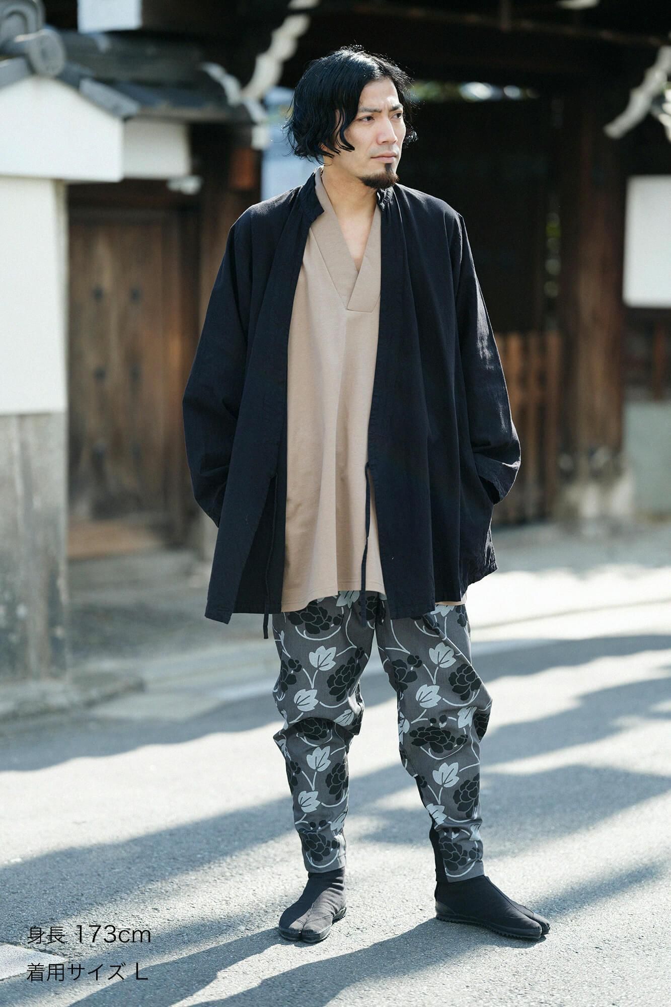 Ise-cotton 20/20 Linen Blend Samue Worker Jacket / Black