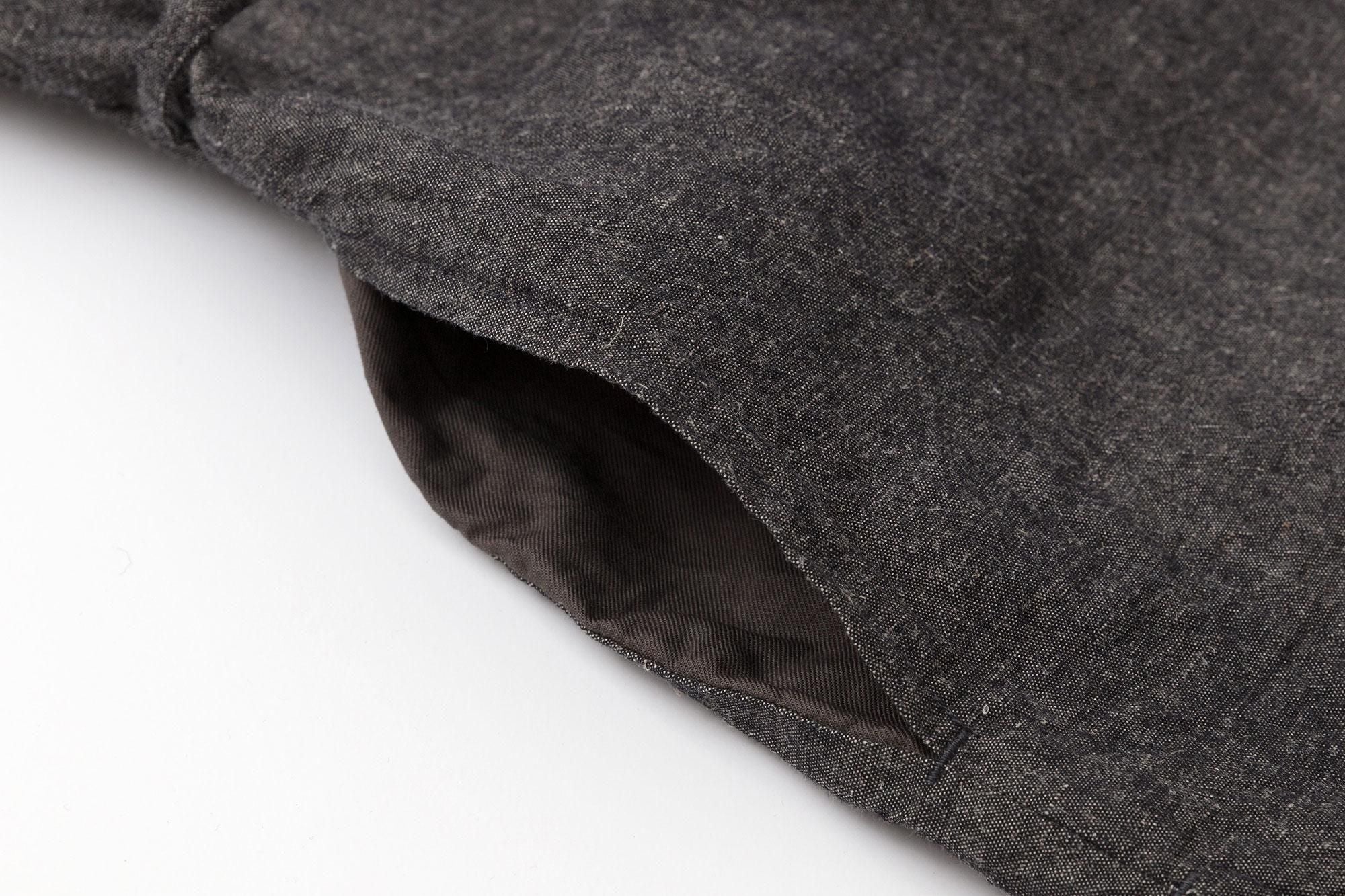 Ise-cotton 20/20 Linen Blend Samue Worker Jacket/ Charcoal Grey 