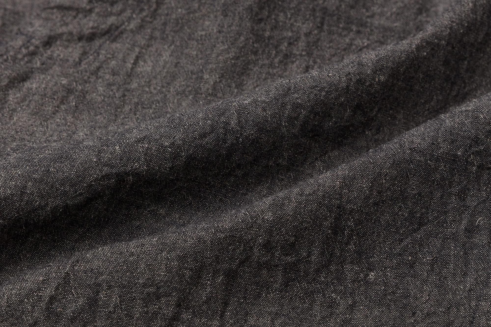 Ise-cotton 20/20 Linen Blend Samue Worker Jacket/ Charcoal Grey 