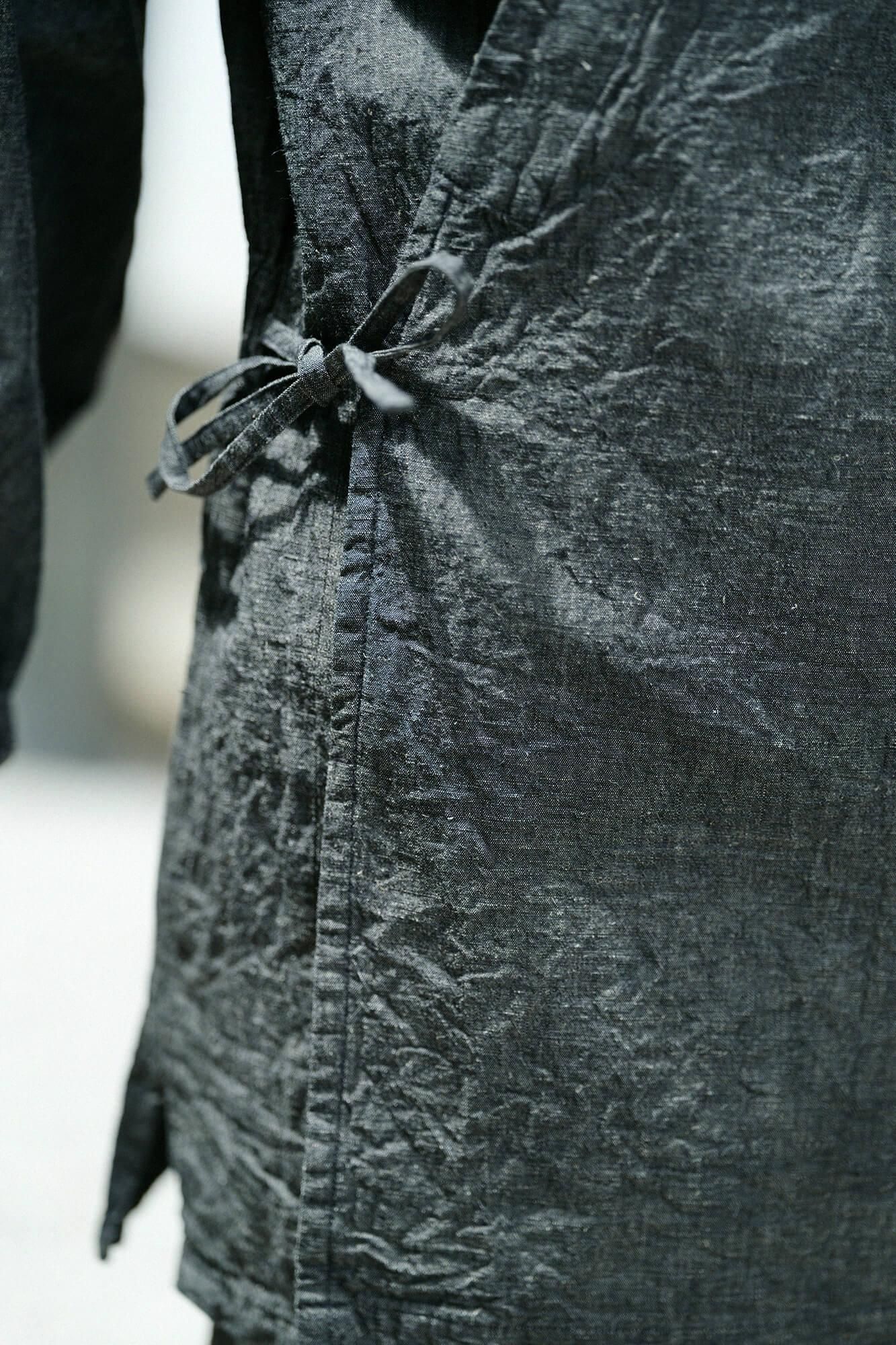 Ise-cotton 20/20 Linen Blend Samue Worker Jacket/ Charcoal Grey 