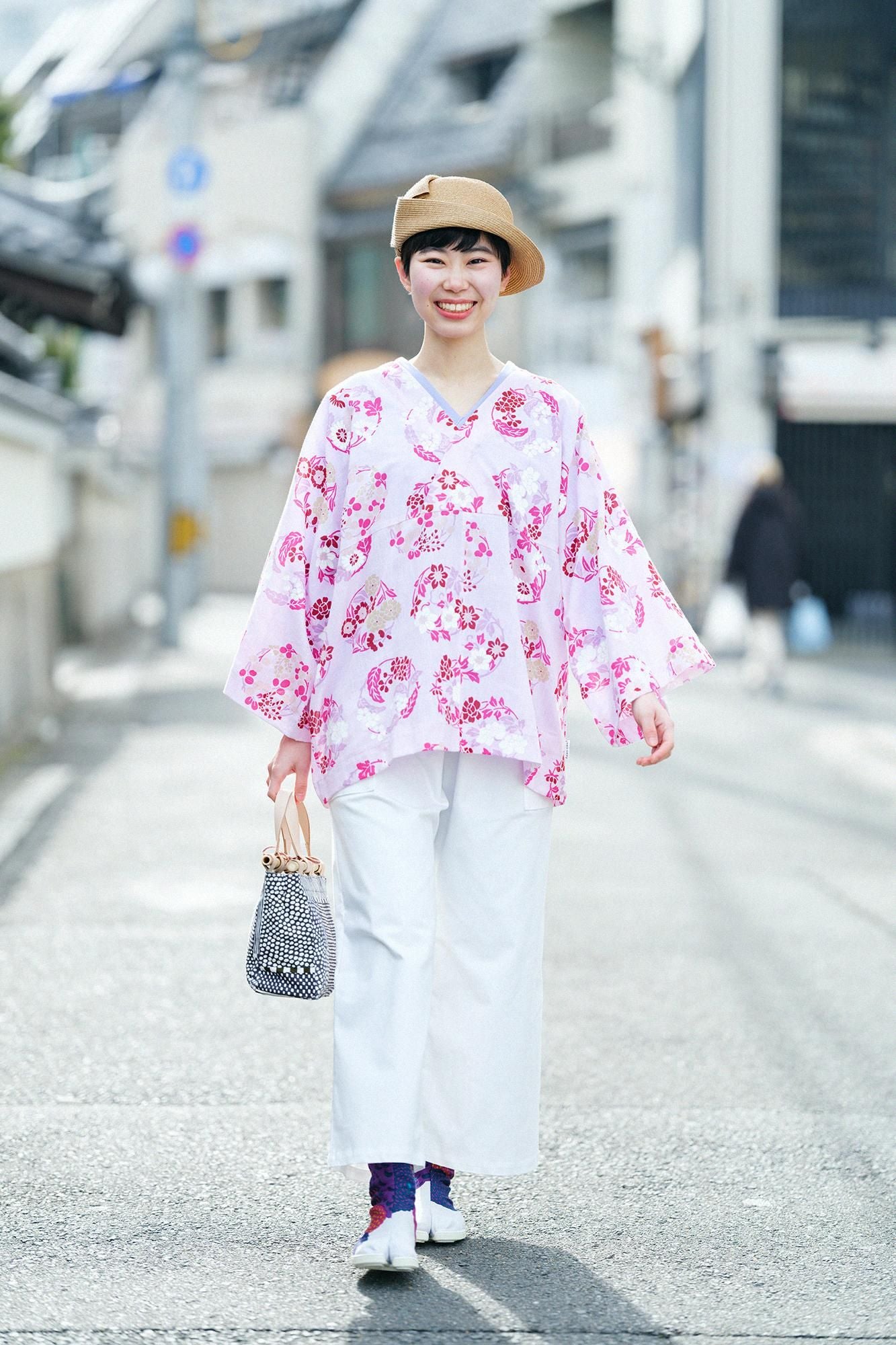 5 tabi tabi with crotch/ponpon dahlia