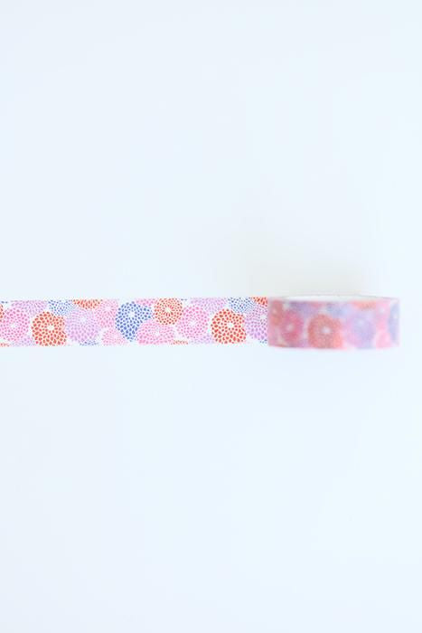 【net限定】テキスタイル・マステ/菊づくし【1.5cm幅】