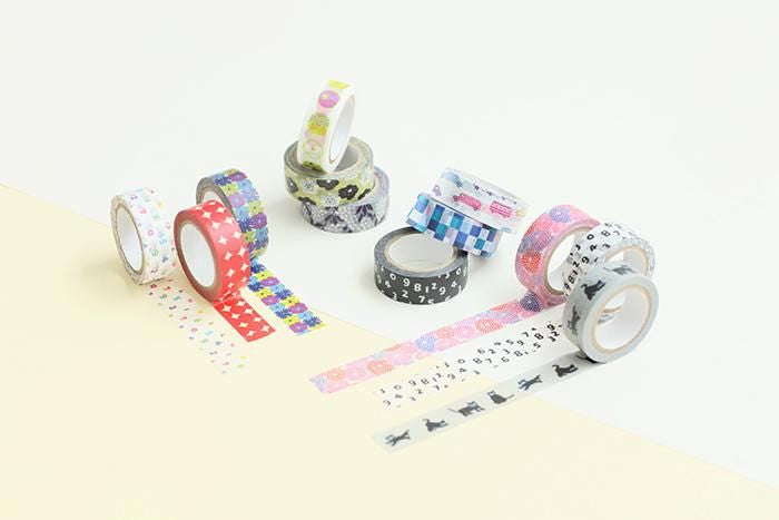 【net限定】テキスタイル・マステ/菊づくし【1.5cm幅】