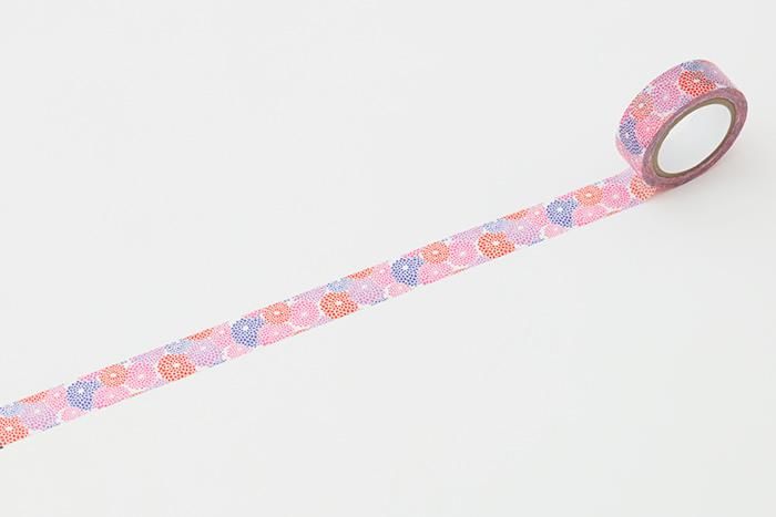 【net限定】テキスタイル・マステ/菊づくし【1.5cm幅】