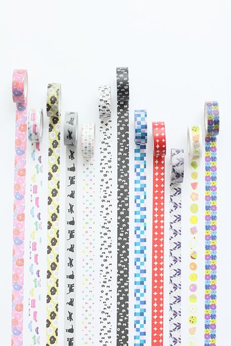 【net限定】テキスタイル・マステ/じどうしゃ【1.5cm幅】