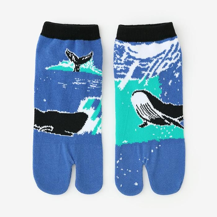 分趾襪(腳踝長度)/鯨魚 【男・女性用】
