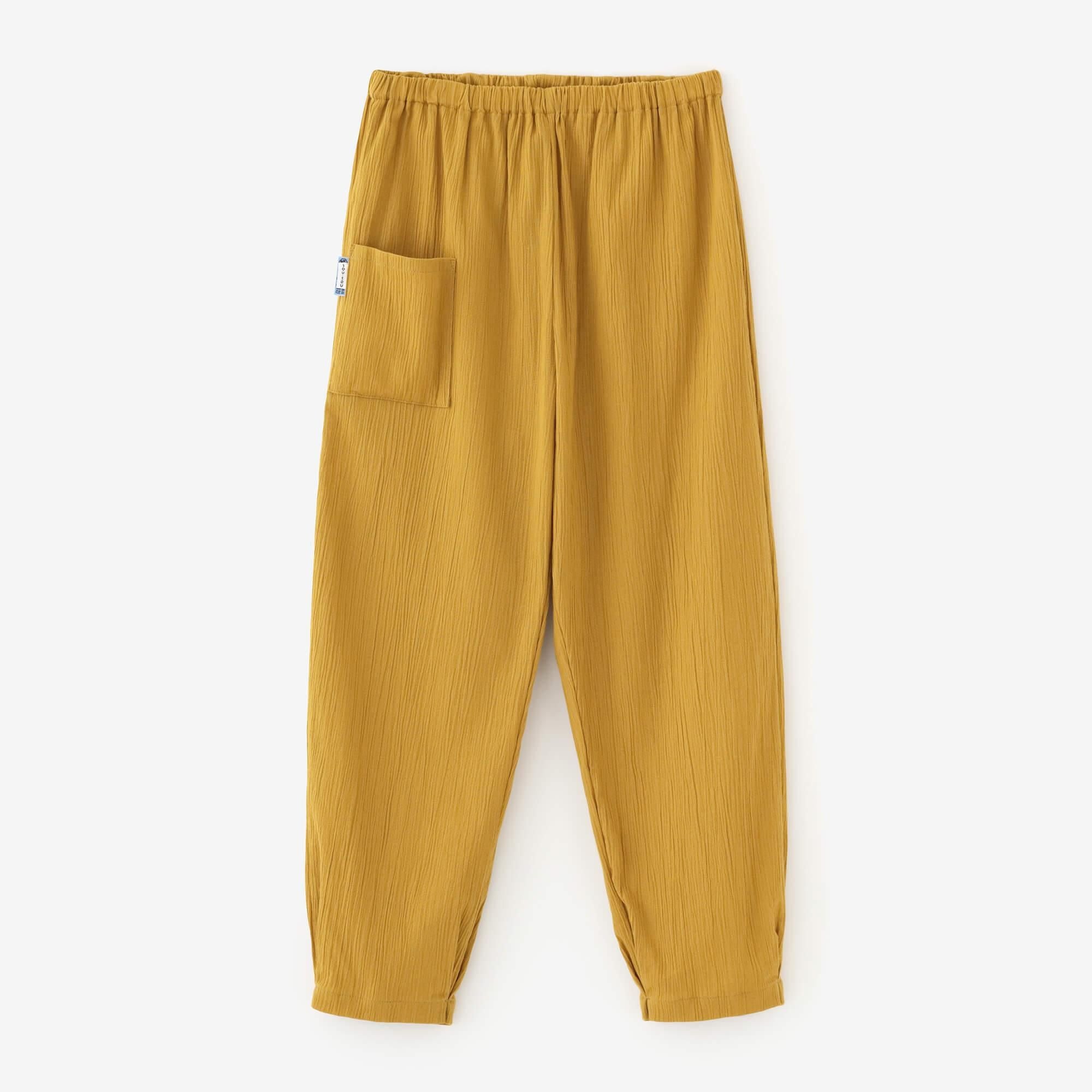高島縮棉 20/20工人褲/金黃色