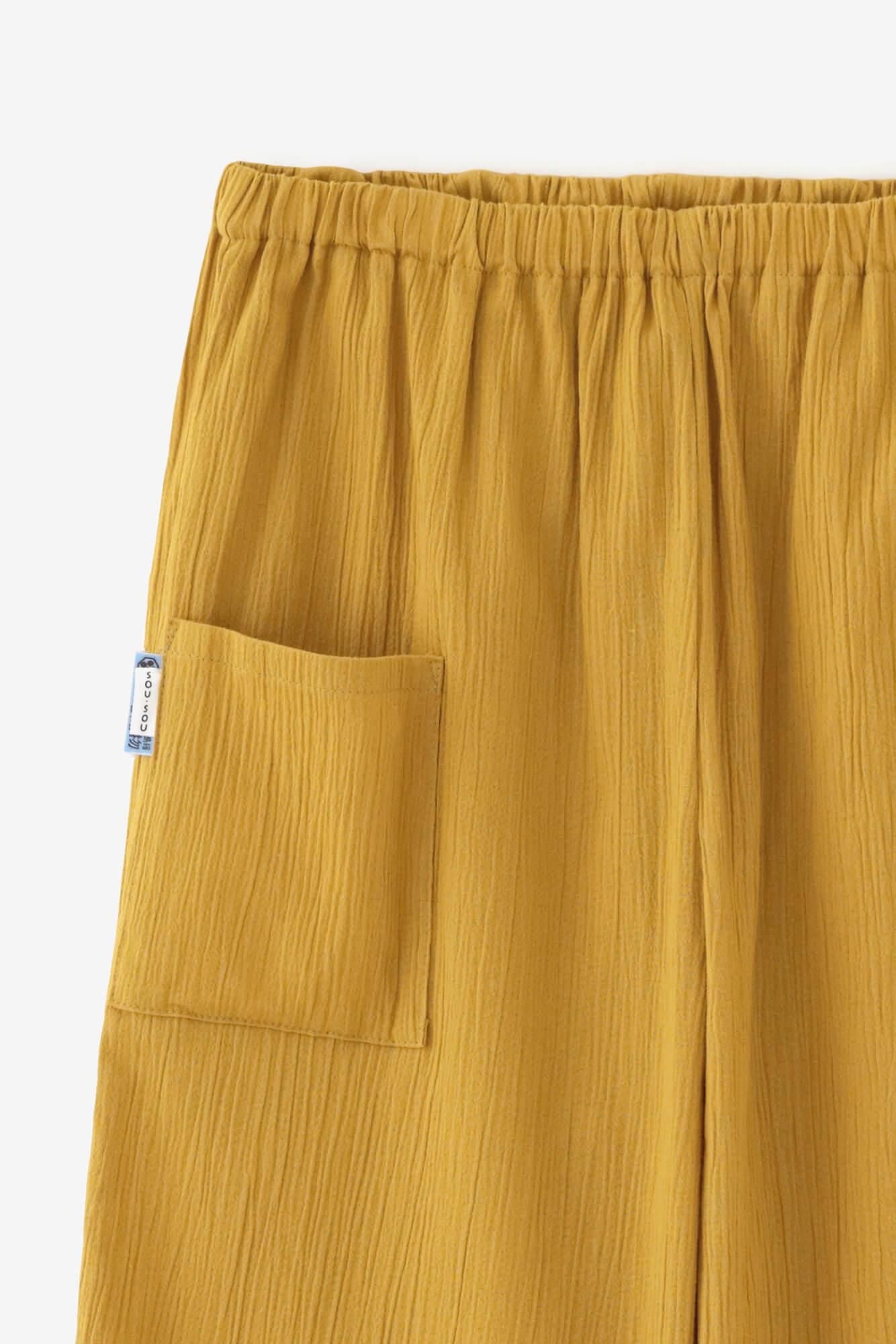高島縮棉 20/20工人褲/金黃色