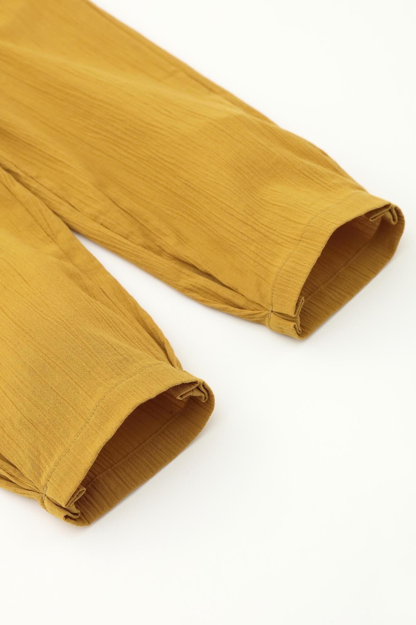 高島縮棉 20/20工人褲/金黃色