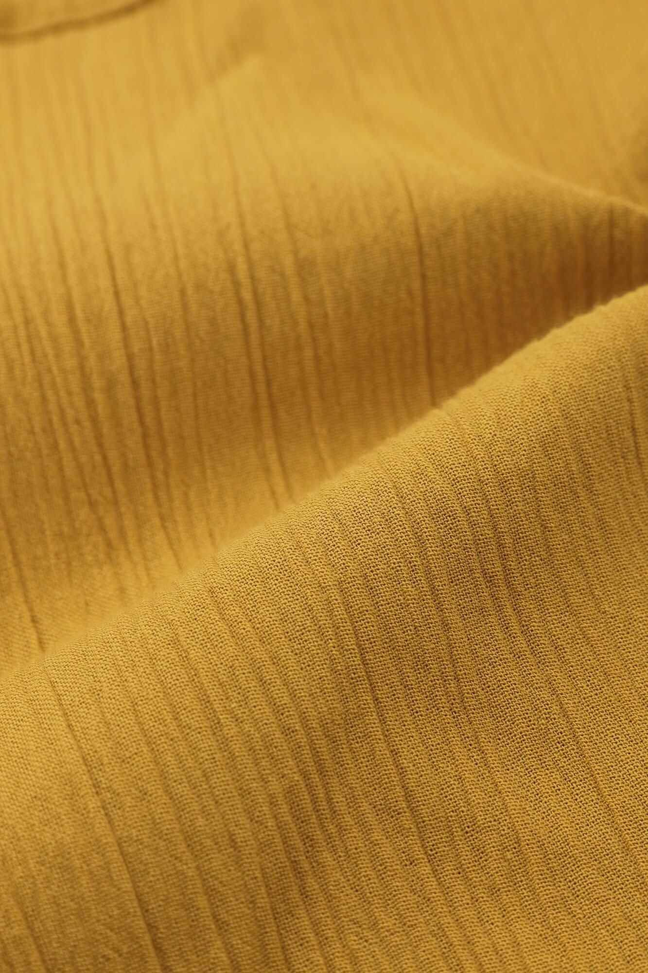 高島縮棉 20/20工人褲/金黃色