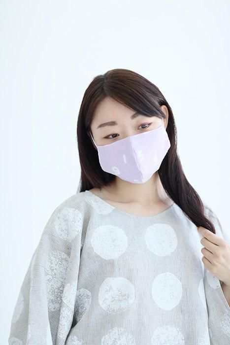 ◎【30%OFF】高島縮棉圖案紋樣布口罩(M碼)/SO-SU-U十數淡桃色