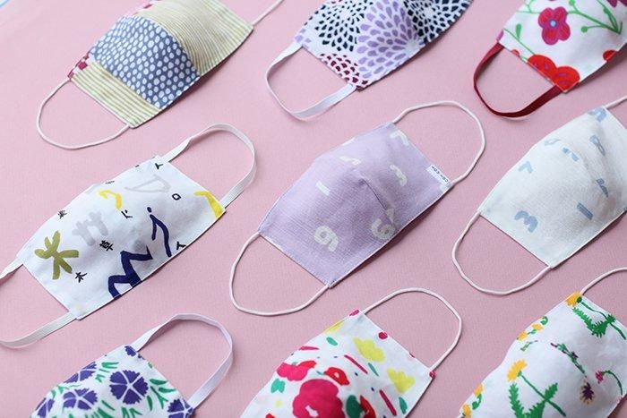 ◎【30%OFF】高島縮棉圖案紋樣布口罩(M碼)/SO-SU-U十數淡桃色