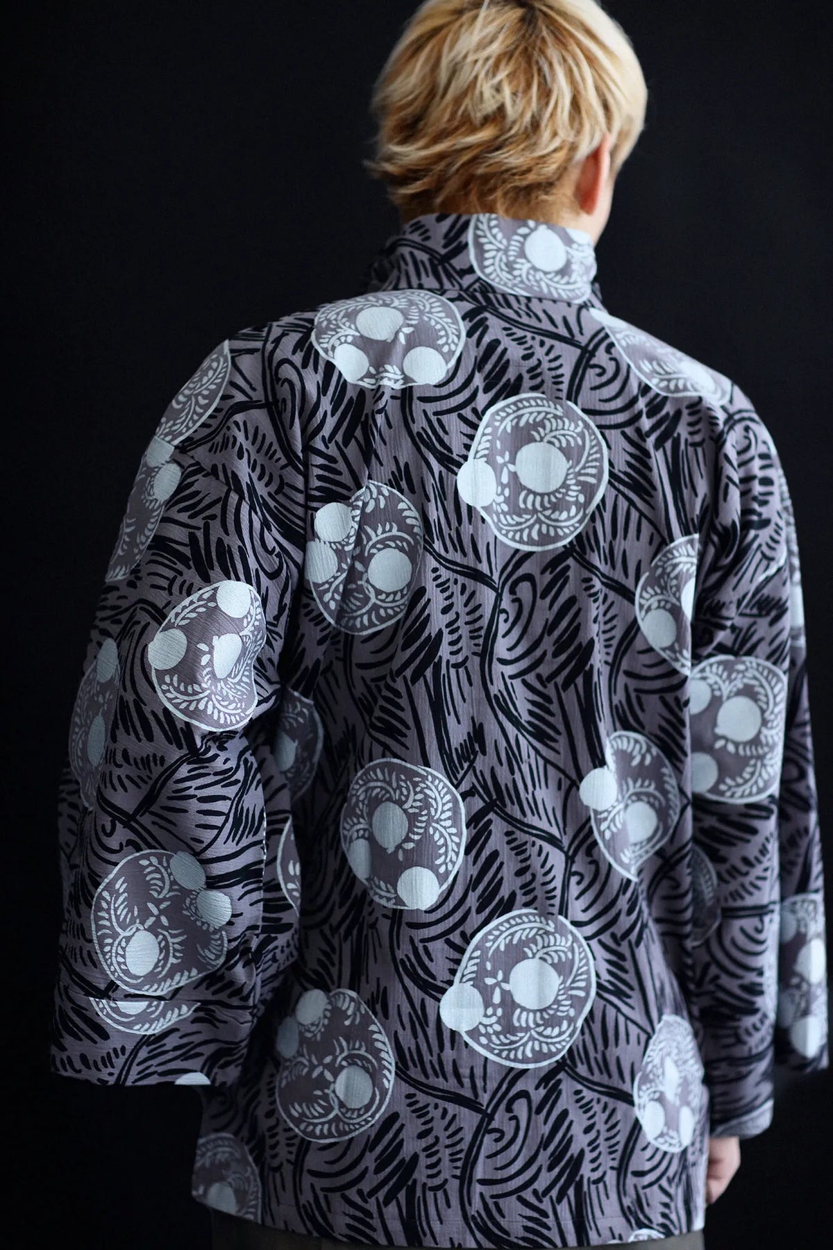 【net Limited】Chizimi Cotton 20/20 Double Breasted Shirt / Somon