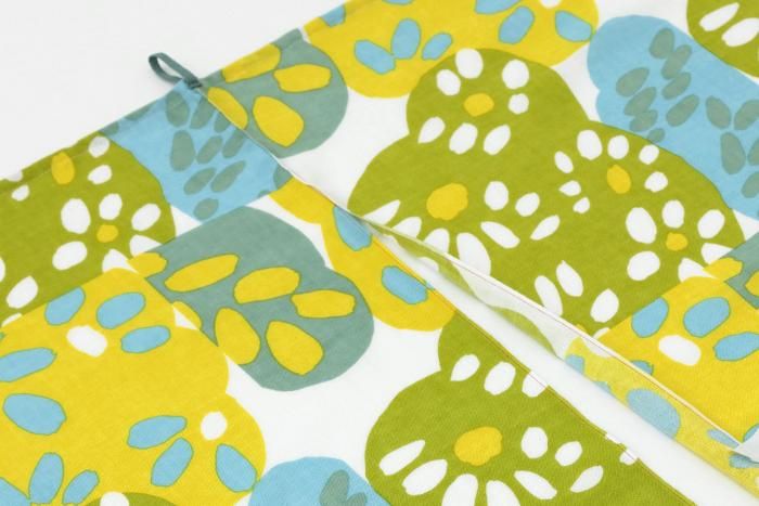 Ise-cotton Handkerchief Short Curtain 2-piece / Little Flowers