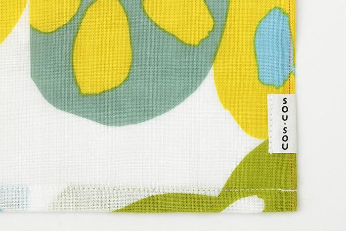 Ise-cotton Handkerchief Short Curtain 2-piece / Little Flowers