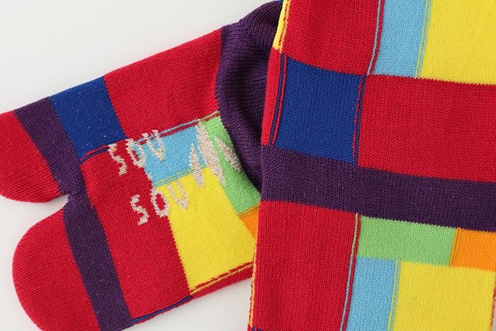 ●兒童分趾襪 普通長度/積木【小・中・大】