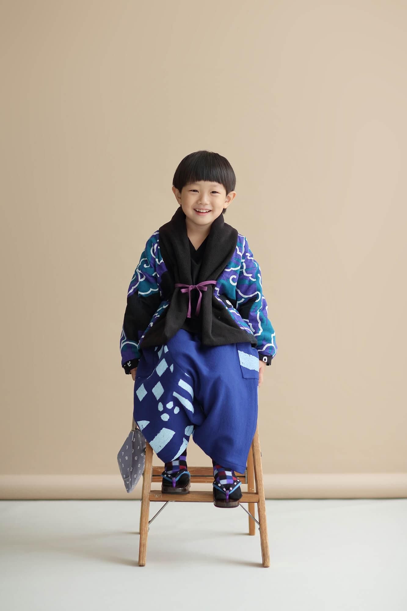 ●Tabi Socks for Kids Mid-calf / Daily Black【S・M・L】