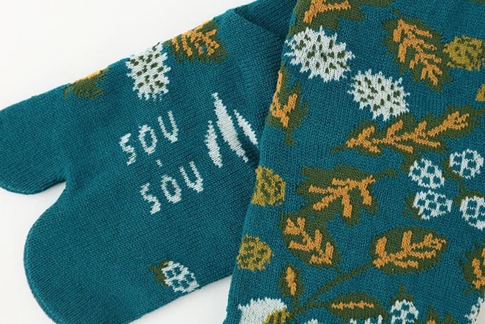 ●Tabi Socks for Kids Mid-calf / Nuts Aquamarine【S・M・L】