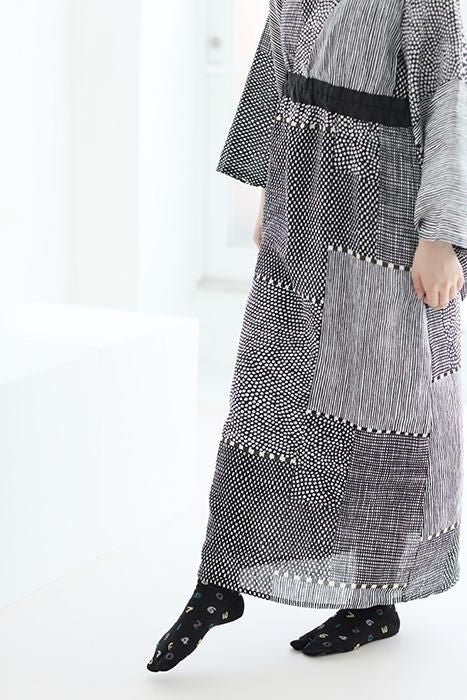 分趾襪(普通長度)/SO-SU-U十數 四味 黑色2【男・女性用】