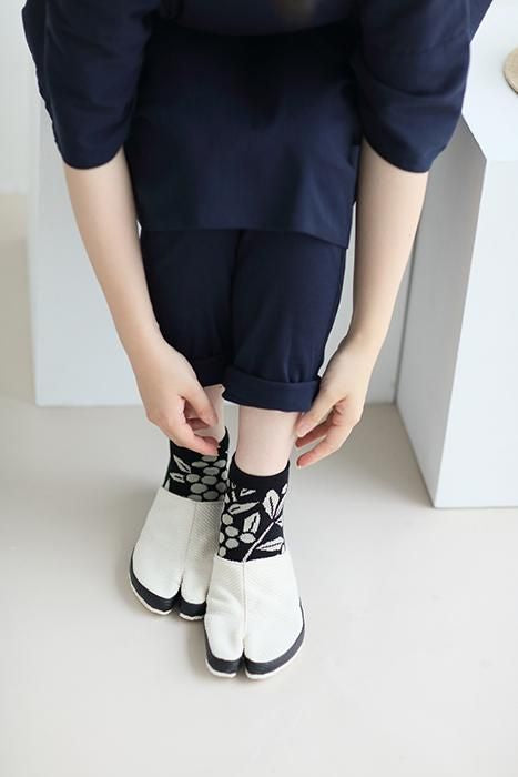 分趾襪(腳踝長度)/南天竹【男・女性用】