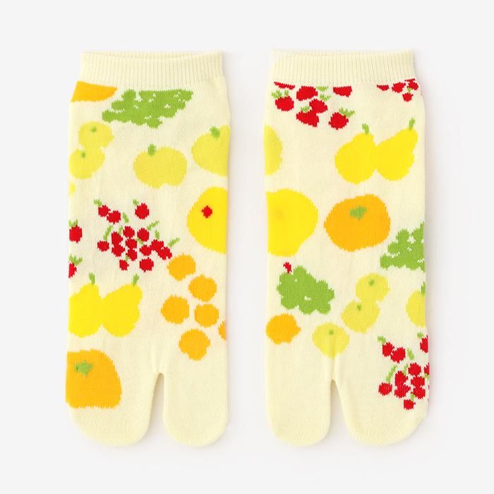 分趾襪(腳踝長度)/水果【男・女性用】