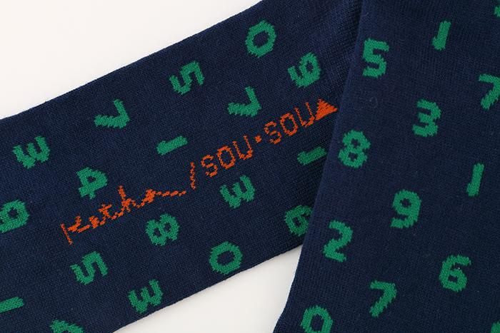 分趾襪(腳踝長度)/SO-SU-U十數 軍藍色×松葉色【男・女性用】