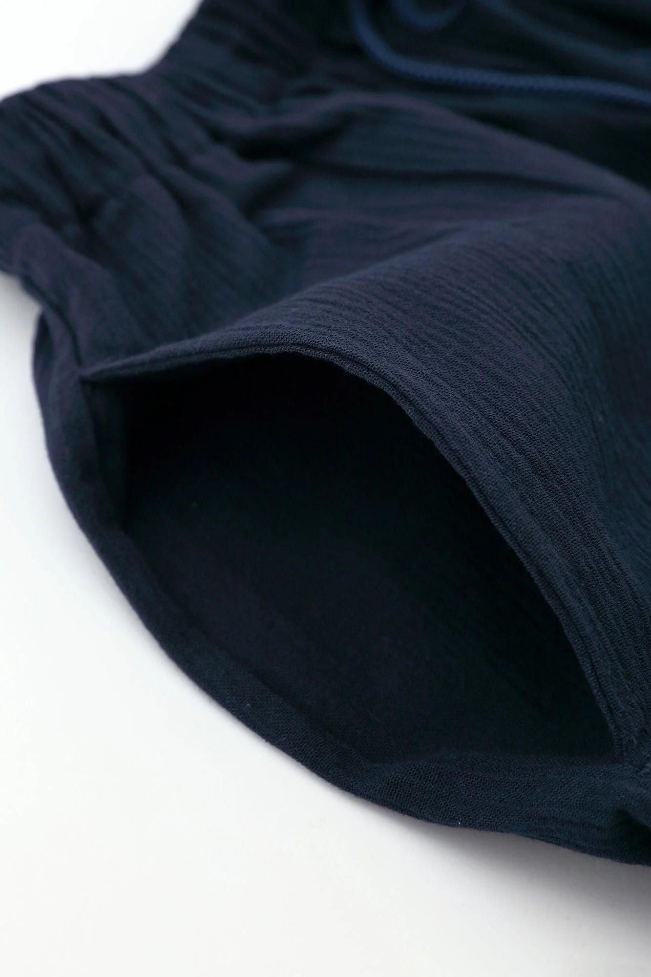 Takashima Chizimi Cotton 20/20 Easy Shorts / Dark Blue