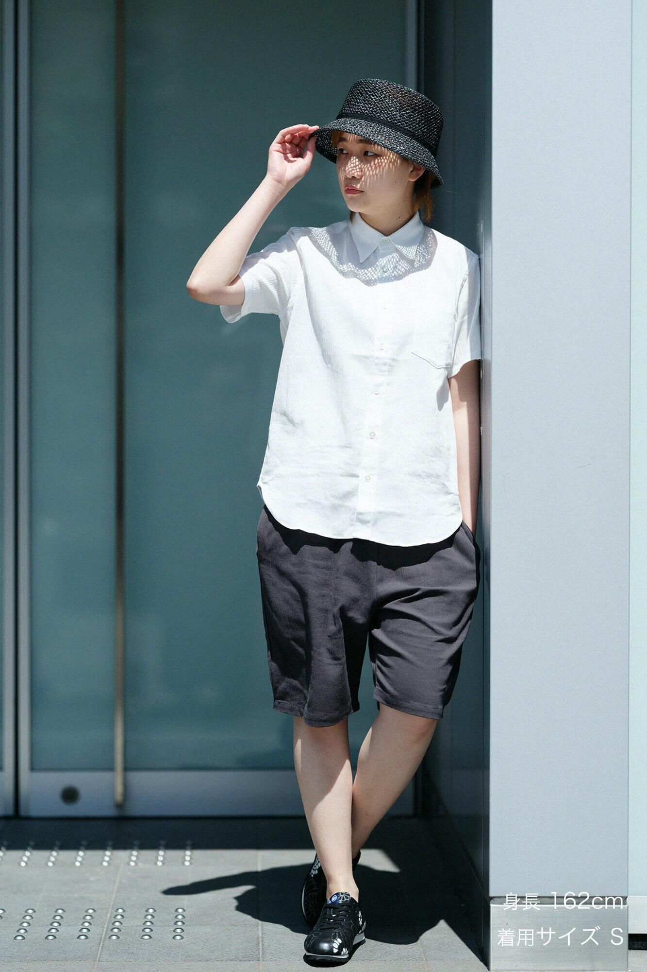 Chizimi Cotton 20/20 Easy Shorts / Dark Lead Color