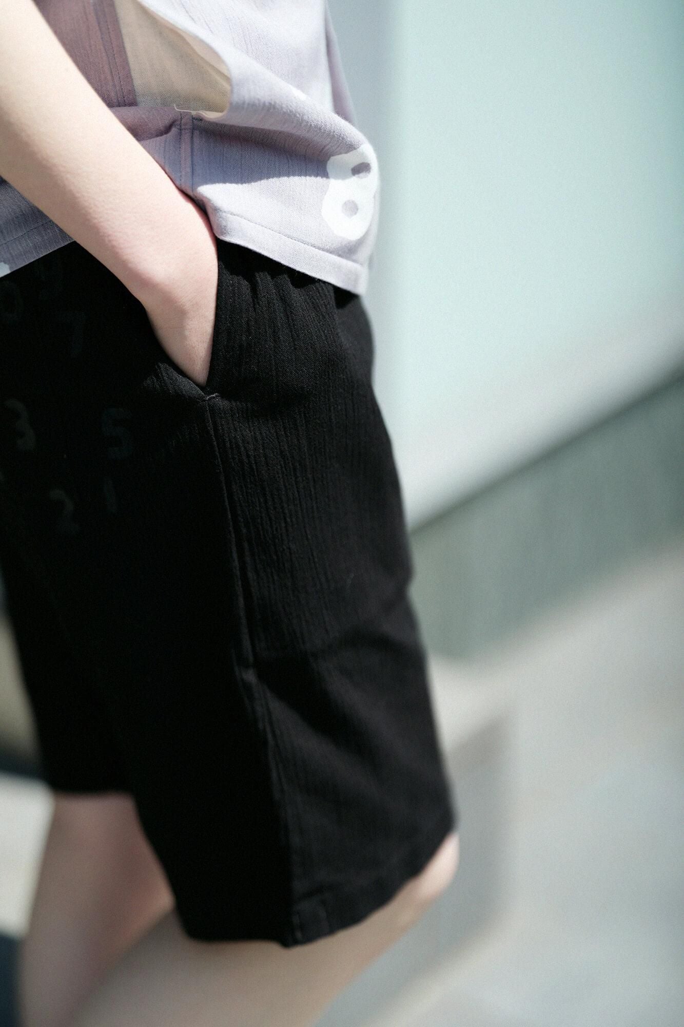 Chizimi Cotton 20/20 Easy Shorts / Black
