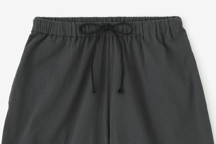 高島縮棉 20/20 休閒窄管長褲/深鉛色